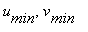 u[min], v[min]