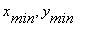 x[min], y[min]