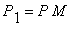 P[1] = P*M