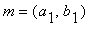 m = (a[1], b[1])
