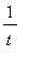 1/t