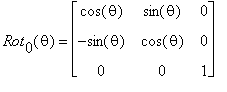 Rot[0](theta) = matrix([[cos(theta), sin(theta), 0]...