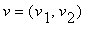 v = (v[1], v[2])