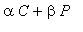 alpha*C+beta*P