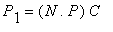 P[1] = N.P*C