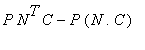 P*N^T*C-P*(N.C)